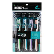 부광약품 안티프라그 프리미엄 칫솔 (탄력모) 4P, 단품, 4개입