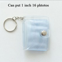 2인치 PVC 장식 조각 투명 스티커 및 명함 홀더 16 포켓 가방 미니 홀드, 02 transparency 1in
