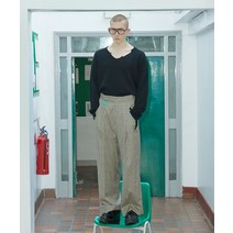 인스턴트펑크 체크 와이드 팬츠 바지