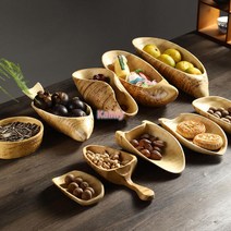 대원목 뿌리 죽근 다침 차칙 다도 악세서리 찻잎보관 다구, 12 대나무뿌리과일접시(빅사이즈)