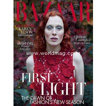 당일발송 Harpers Bazaar Uk 2022년2월호 하퍼스바자 영국 여성 패션전 잡지 Karen Elson 카렌 엘슨 커버