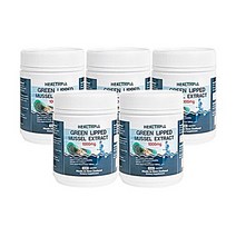 뉴질랜드 헬스피아 초록홍합 1000mg 500캡슐 x5 초록입홍합 추출물 오메가오일 천연비타민, 5box