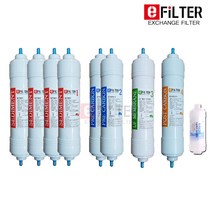 e-filter 국산정품 정수기필터 언더싱크 정수기 호환 1년 8개 녹물필터 3개 포함 자가관리 가성비 좋은 필터, 1개, S3(양방향) 1년치(4+2+1+1)_ k3녹물필터3개