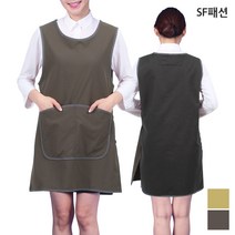 파이핑 원피스 앞치마 방문 요양 보호 유니폼 가운, M, 라임(sfla17)