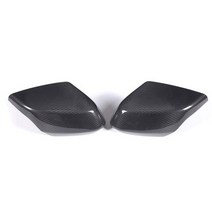 Corvette C8 Stingray Z51 Z06 2020-2023 용 실제 탄소 섬유 백미러 하우징 보호 커버 자동차 액세서리, 01 Black