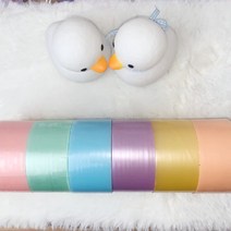 QDY 대왕 펄 끈끈이 볼 테이프 공 만들기 장난감 집콕 말랑이 7.2CM, 핑크