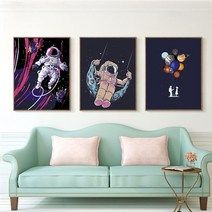 diy 디지털 유화 우주인 스타스페이스 어린이 그림 걸기 유채화 핸드메이드 그림배우기 아크릴화그리기 명화그리기세트 취미그림 그림그리기 그림색칠하기, 화이트 테두리(완제품 테두리 발송), 옵션03, 60X75cm 컬러 화판 아크릴 안료 프리미엄 펜