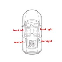 루프바스켓 루프랙 자전거캐리어Skoda Yeti SUV OEM 5LD 860 146 용 전면 후면 블랙 루프 랙 커버 바 레일, 02 rear left side