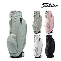 [타이틀리스트](국내발송)2023 우먼스 어반 휠리드(바퀴형) 캐디백 TB22CTWUWK, 0(블랙)