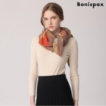 보니스팍스 지오메트릭 올풀림 사각 스카프-MF68MF082
