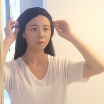 찍찍이 헤어밴드 세안용머리띠 세수밴드 블랙