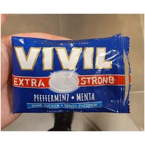 (독일마트) VIVIL 비빌 엑스트라 스트롱 페퍼민트 무설탕 캔디 사탕 25g 24팩 슈가프리 EXTRA Strong Peffermint sugar free