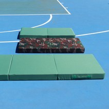 태권도 에어매트 공중제비 체조 착지 체육 매트리스, 그린 트리플 패드 120 60 10 cm