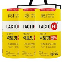 종근당 락토핏 골드 생유산균 5개월분 쇼핑백포함, 100g, 3개