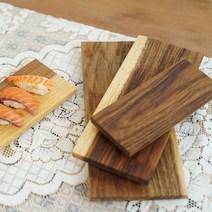 쁠라우발리 워루나무 치즈플레이트 초밥접시 플레이팅도마