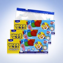 크린랩 뽀로로 슬라이딩 지퍼백(소) 12매 x3개/스탠딩, 단품