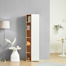 코너 틈새수납장 400 월플렉스, 다크그레이