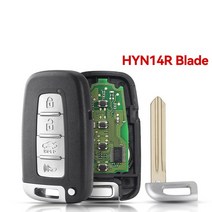 스마트키복사 스마트키고장 자동차디지털키 스마트키개조 KEYYOU For Hyundai Sonata 2011 기아 Sportage S, 05 4 Buttons HYN14R