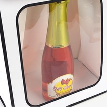 선물 포장 컬러 투명창 손잡이 쇼핑백 5개 화초 화분, 단일사이즈