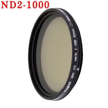 KnightX-전문가용 휴대폰 카메라 매크로 렌즈 37mm 40.5mm 52mm 55mm 58mm CPL 스타 가변 ND 필터 스마트폰용, [08] ND2-1000, [05] 55mm