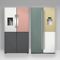 냉장고 셀프 리폼 시공 단색 시트지 인테리어필름, 01. 퀸하우징 화이트 미색 SQ301(10cm)