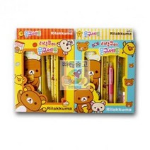 세트_필통_문구_자_리락쿠마_연필_필기_E70D_학용품_도구 A004, 상세페이지 참조