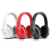 브리츠 W800BT Qplus PC 온라인강의 게이밍 유무선 블루투스 헨즈프리 헤드폰, 화이트