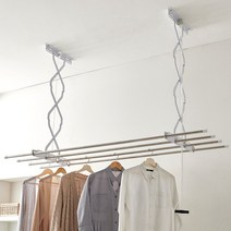 3단 185cm 공간활용 천장 빨래건조대 테라스 베란다 자취방필수템, CU리채 공베상 재입고 1