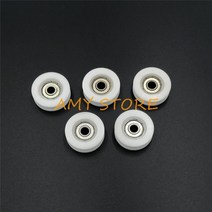 5pcs u 홈 604 606 608 625 626 686 696 볼 베어링 나일론 플라스틱 임베디드 가이드 롤러 풀리 4568x15172930x67810.., 608 8x36x13mm