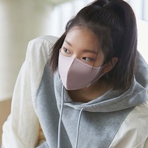 숨쉬기편한 구리 필터 빨아쓰는 스포츠 면 마스크 모브핑크 (교체형 필터 3매 포함), 모브핑크-L, 선택없음