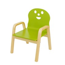 원목 유치원 어린이집 의자 독서 4단 높낮이조절 등받이 벤치 공부 모던 심플, 그린