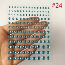 라인석 아트 라이너 스티커 바디 3D 크리스탈 반짝이는 눈썹 메이크업 얼굴 눈 다이아몬드 임시 문신 축제, 한개옵션1, 14 1pc color24