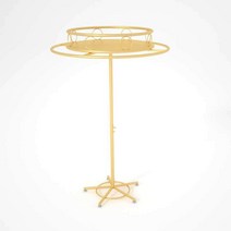 라운드 행거 의류매장 원형 진열대 회전식 디스플레이, 외경 100CM 흰색