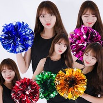 치어리더 응원 수술 투톤 용품 도구 치어리딩 운동회 체육 대회 단합 파티, 치어리더응원수술(투톤)레드