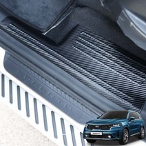 4세대 쏘렌토MQ4 도어스텝 커버 카본 랩핑 튜닝용품, 카본커버