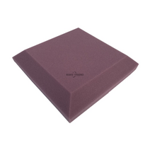 방음파티션 방음벽 공간분리 스튜디오 음향 방음 폼 흡음 고밀도 난연 평면 패널 타일 웨지 스폰지, 자주색, 8개