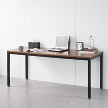 리츠데코 챠밍 1800x700 테이블 작업대 사무용책상, 블랙월넛