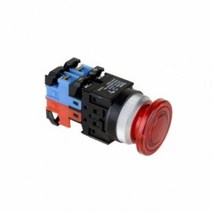 건흥전기 1A1B 조광 푸쉬락 버섯형 LED램프 비상 스위치 24V AC DC 25mm KBL25EP-L3C11, 레드 [KBL25EP-L3CR11], 레드 [KBL25EP-L3CR11]