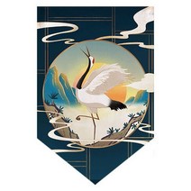 일본 우키요-e용 짧은 커튼 이자카야 스시 숍 장식 삼각형 플래그 레스토랑 입구 파티션 주방 행잉 노렌