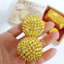 허준 황금 수지침 혈자리 지압볼 한의원비품 손건강 손지압기 옥 혈침기 옥지압기 휴대용 지압볼, 1.(고급)허준황금수지침_SK-607-2