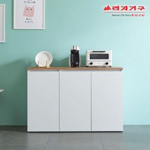 라자가구 위드 소다 1200 수납장 hy005 주방수납장, 화이트
