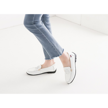 슈샤 천연소가죽 여성 2cm 쿠셔닝 깔창 발편한 로퍼