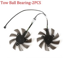 그래픽카드 88MM PLD09210S12HH T129215SU 4Pin 쿨러 팬 Radeon Aorus RX580/570 GIGABYTE GV-RX570AORUS, 04 DIY-Tow Ball Baering