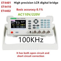 데스크톱 LCR 미터 디지털 전기 브리지 커패시턴스 저항 인덕턴스 측정 장비 ET4401 ET4402 ET4410, 04=4401addSMDclip