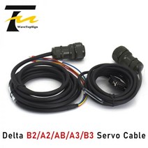 델타 B2 A2 AB A3 B3 1 kw 서보 하이 파워 엔코더 케이블 모터 전원 ASD-A2CAEN1003, 04 A3 Encoder Cable_01 3M