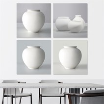 부자되는 달항아리 백자 도자기 액자 4종 3호(22x22cm), 선택완료