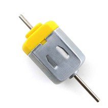 DC 1.5V-12V 마이크로 130 카본 브러시 모터 더블 샤프트 3000-7000RPM Diy 장난감 모델 소형 풍력 발전기, 02 Silver back motor