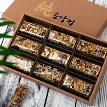 [순강정]오트밀 견과류강정 귀리견과강정 견과바 에너지바 강정바 고급선물 하루견과강정, 27개입, 추석선물포장(카드/선물봉투포함-무료)