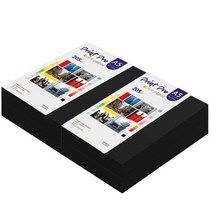 종이문화 프린트프로 칼라복사지 A5 200g No.32 블랙 400매