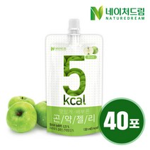 풋사과 곤약젤리 20포 2박스/총40포/5kcal/당류0g, 풋사과 곤약젤리 20포 2박스/총4